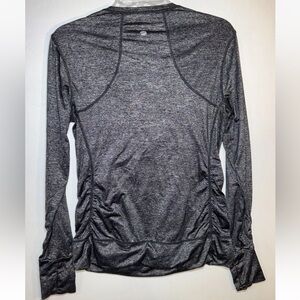 TANGERINE Medium Long Sleeve top Running Thumbholes Ruching  base layer shirt
